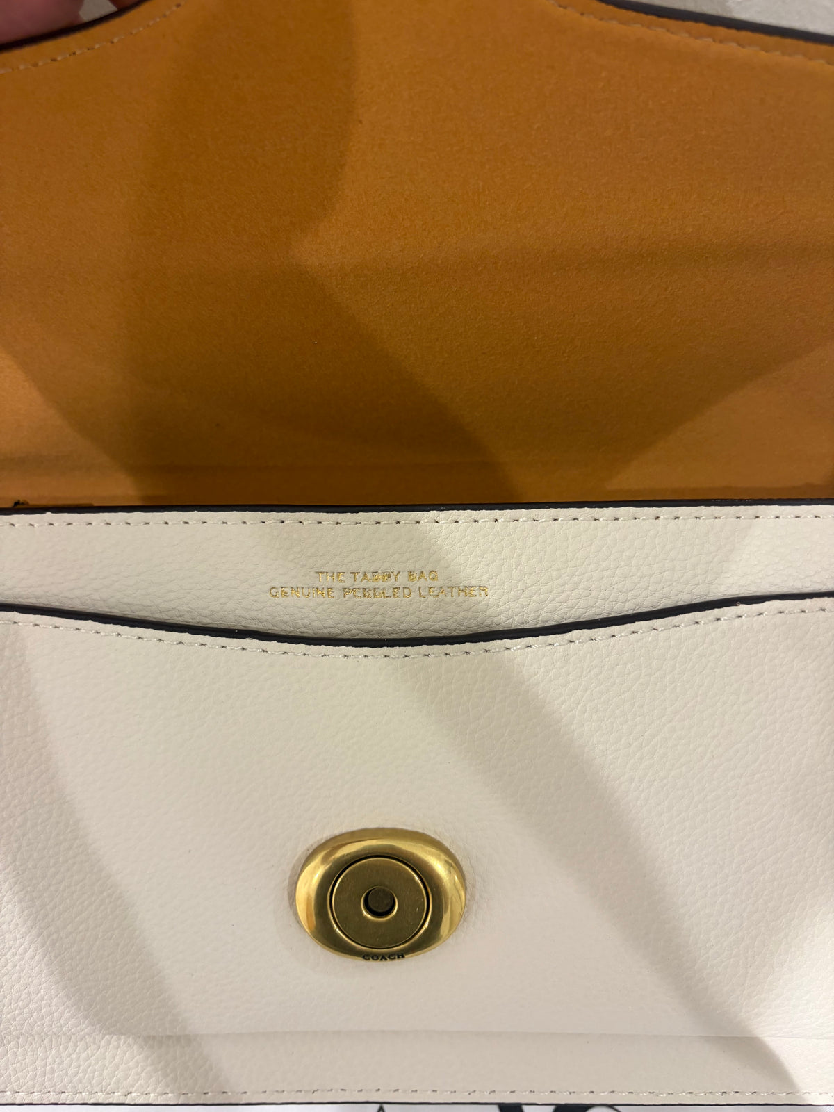 Sac à main Coach Blanc pebble tabby